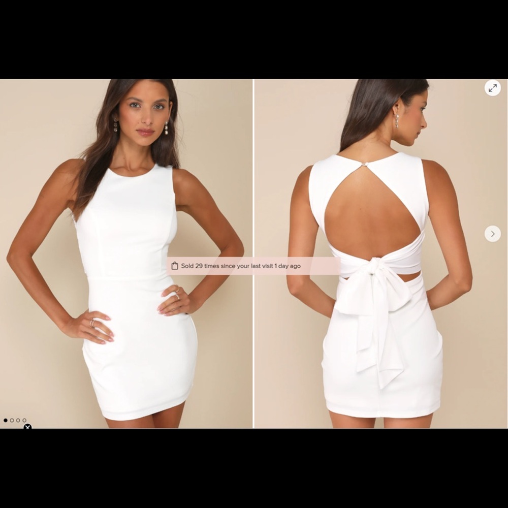 Elegant White Sleeveless Dress